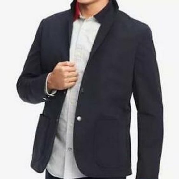 Tommy Hilfiger Mens Grid-Pattern Sport Coat, Size XL